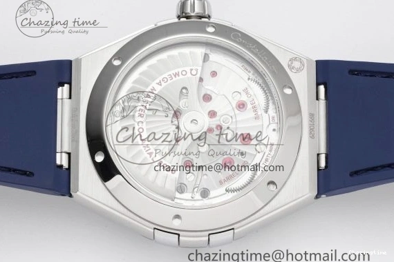 0114 Constellation Blue Ceramic SS 8F 1:1 Best Edition Blue Dial on Blue Gummy Strap A TravelReady 7800